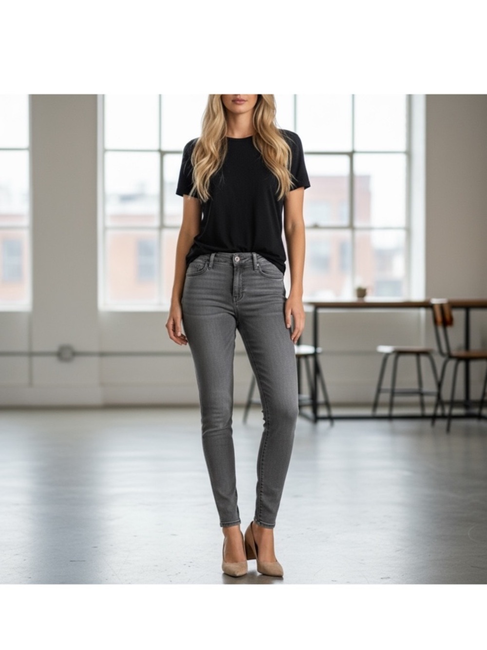 Paige Verdigo Ultra Skinny Gray size 27
